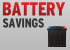 $10 Off Service Central Batteries!