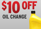 $10 Off Oil Change!