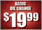 $19.99 Basic Oil Change!