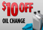 $10 Off Oil Change