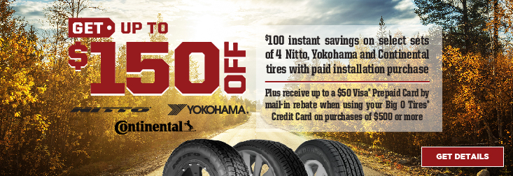 Big O Tires - Bay Area Promotions, Discounts and Coupons